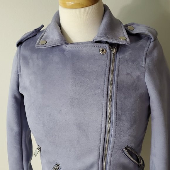 BAR III FAUX SUEDE MOTO JACKET - Picture 2 of 9